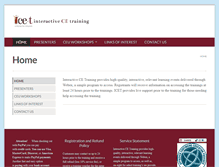 Tablet Screenshot of interactivecetraining.com